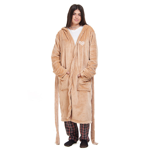 Snuggs Blanket Robe Beige
